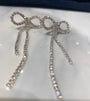 Rhinestone Bow Earrings